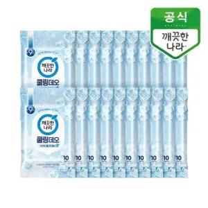 [깨끗한나라]페퍼민트 쿨링 데오티슈 휴대용 10매 20개