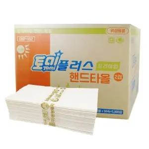 동방제지 토미 플러스 프리미엄 무형광 핸드타올 2겹