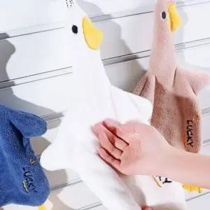 ZZZM 핸드타월 극세사 오리 핸드타올 주방수건