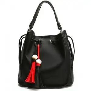 여성용 캐주얼 숄더백 토트백 구슬 장식 크로스백