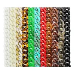 직수입 레오파드 마블 아크릴 안경줄 마스크걸이 마스크걸이 체인안경줄