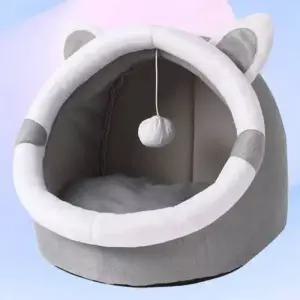 [에이치플러스몰]겨울집 따뜻한 강아지 애견 쿠션 펫 동굴 방석형