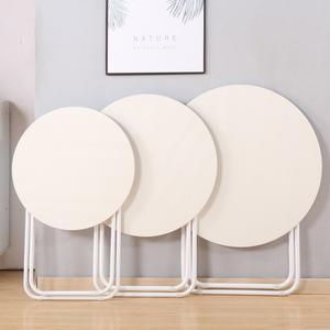 원형 테이블 접이식 커피 소파 보조 베이 투명 인테리어 80cm 검은프레임