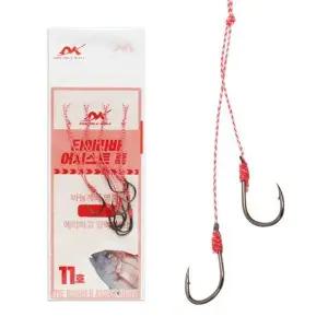 DK 타이라바 롱 어시스트 훅 11호 4개입 참돔바늘