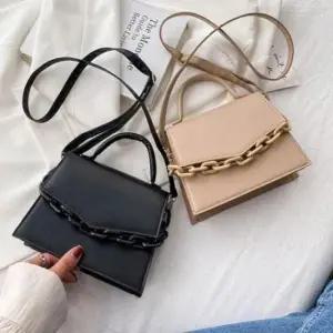 [패션] 토트백 체인 스트랩 크로스 숄더 여성용 핸드백 가방