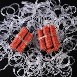 투명 라텍스 보자기 포장 고무줄 고무 밴드 1000개