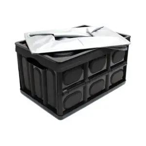 싸파 다용도 폴딩박스 53cm 올블랙+방수팩 캠핑 낚시 보냉백