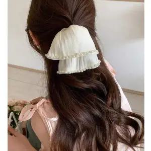 [콩심팥심]진주라인 쉬폰 대형 곱창밴드