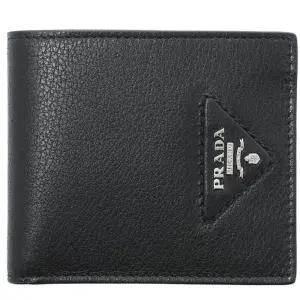 23SS 삼각 은장로고 반지갑 블랙 2MO513 2BBE F0002