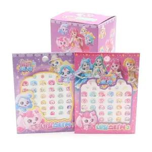 캐치티니핑 네일스티커 1 2(완구)(바코드2종다름)(비식품) (1타 30개입)젤 붙이는 캐릭터 셀프 어린이