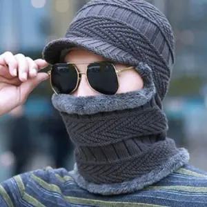 라이딩 MOA 방한모자 넥워머 털모자 머리띠 그레이