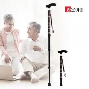 라온아띠 KCS-115 노인용 지팡이 4단 분리형이 보조보행 휴대용이 보행이 기구 용이 4단형이 4단조절이