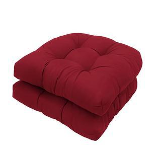 에오예프 방수 파티오 의자 쿠션 세트 버건디 야외 흔들의자 쿠션 논슬립 식탁 의자 패드 정원 가구용