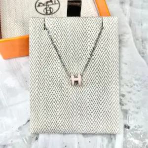 미니 팝 H 목걸이 팝아슈 로즈드라제실버