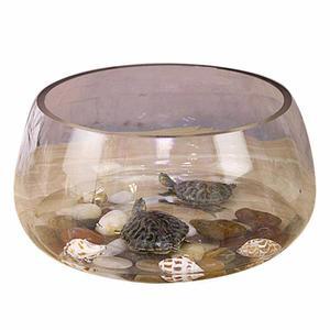 원형어항 둥근 어항 초대형 금붕어 구피 거실 중형거북수조 컬러스톤6종 투명 수족관 작은