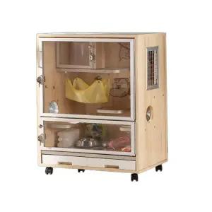 침칠라 별장 다람쥐 하우스 원목 토끼 놀이터 케이지