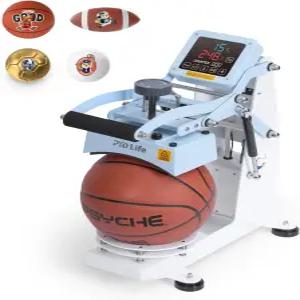 농구 럭비 축구 배구공 DTF 또는 HTV 전송 인쇄용 PYD 라이프 볼 열 프레스 기계