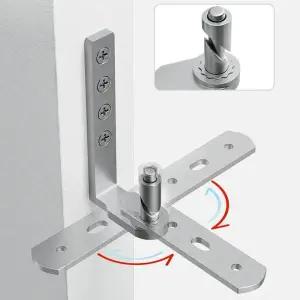 호환  스테인레스 스틸 피벗 도어 힌지 헤비 듀티 360도 회전 샤프트 룸 자동 리바운드 나무 문 힌지 하드