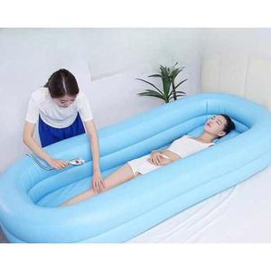 침대 에어욕조 이동식 전동펌프 가정용 접이식 배드 목욕통 방수매트 에어