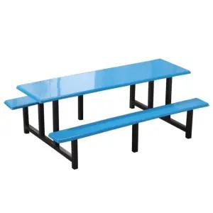 일체형 플라스틱 벤치 철제 식당 블랙 매점 인용 긴의자 공원