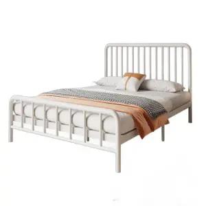 퀸사이즈 엔틱 싱글 보드 철제침대 접이식 침대 원목 라탄