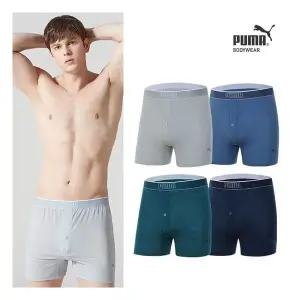 푸마바디웨어 푸마 언더웨어푸마 향균 통풍 니트 트렁크 4종세트 1821192