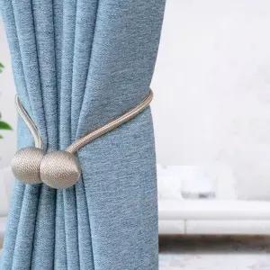 커튼끈 커튼정리 마그네틱 자석 집게 정리끈 M11164 자석볼 자석커튼타이볼