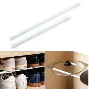 행거 옷걸이 압축봉 창문 가리개 커튼 가림막 정리 용품 길이조절 튼튼한 선반
