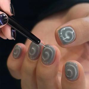 3D 뉴 롤리팝 볼텍스 캣아이 네일 마그네틱 펜 레인보우 헤일로 네일아트 마그넷 젤 폴리쉬용