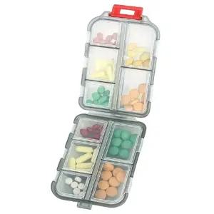 테라우라헬스 휴대용 영양제 소분 케이스 알약 보관함악세사리 미니 약통 분리형 요일 용악세사리 용파우치