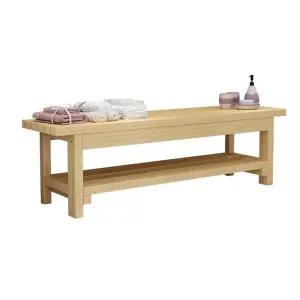 욕실 벤치 긴의자 편백나무 단층 나무벤치 침실 체어