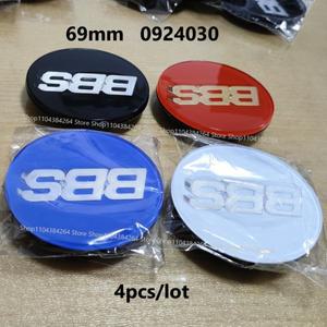 BBS 용 4pcs 69mm 아크릴 PMMA 평면 표면 자동차 휠 허브 센터 캡 0924030 DURA HubCaps 액세서리