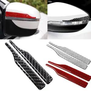 호환  2pcs 미러 가장자리 보호 자동차 충돌 스트립은 경량 을 보호합니다 안티 스크래치 스티커 자동차 스