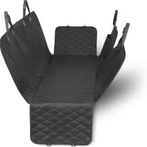 반려동물용 아마존 베이직 반려견 카시트 커버 100 발수제 600D 헤비 듀티 블랙