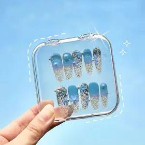 보관함 쥬얼리 네일팁 수납 케이스 4색상 한세트 정리함