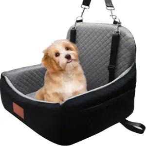 30파운드 미만의 소형/중형용 반려견 카시트 2개의 안전벨트와 헤드레스트 안전벨트가 있는 반려동물