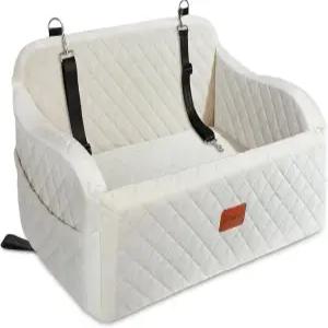 중형/대형견을 위한 리훔 반려견 카시트 소형견 2마리용 클립온 안전 목줄 2개 탈부착 및 세척이 가능한