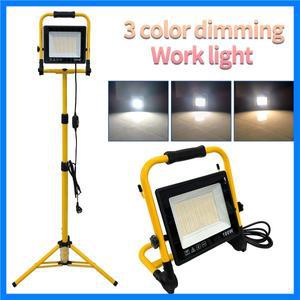 스탠드가 있는 작업 조명, 고휘도 LED 개별 스위치가 방수 램프, 조정 가능한 금속 텔레스코픽 삼각대