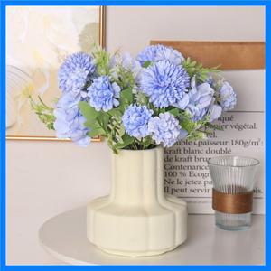 5 포크 작은 다발 인공 부케, 웨딩 홈 장식, 수국 부케, 작은 국화 혼합 인공 꽃