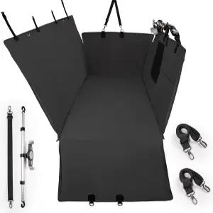 Furri Me 반려견 카시트 커버 반려견용 뒷좌석 반려동물 보호기 400파운드 용량 방수 논슬립 벤치 하드