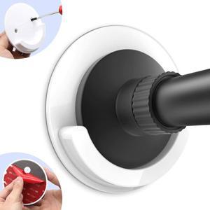 강력한 커튼 커튼 로드 브래킷 홀더 후크 자체 접착 조절 가능 벽 고정 클립 걸이 랙 욕실 액세서리