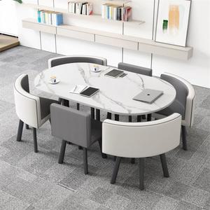 8인용 회의테이블 대형 원형 탁자 대리석 사이즈 옐로우화이트 배선덮개 우드슬랩