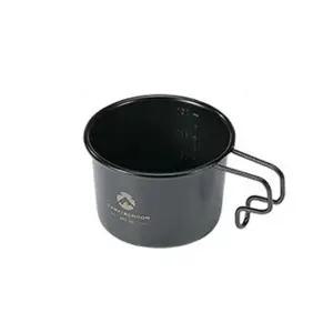 스텐 티타늄 캠핑컵 블랙 160ml 1p 가벼운 손잡이 스텐컵