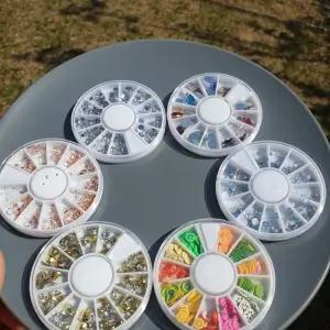 젤 네일 아트 파츠 재료 6종 페디보석