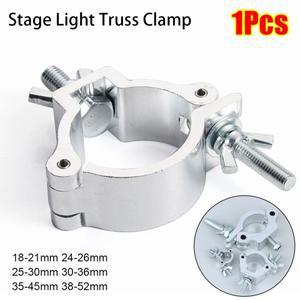 1Pcs 알루미늄 합금 무대 조명 트러스 클램프 퀵 릴리스 클립 브래킷 DJ 라이트 실버 18-21mm 38-52mm 행거