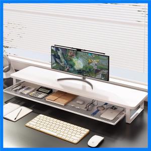 데스크탑 컴퓨터 라이저 스탠드 홈 오피스 워크스테이션 키보드 수납 정리대 디스플레이 모니터 높이 조절