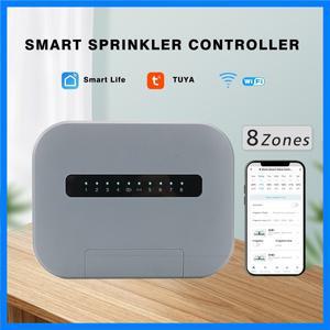 6/8 스테이션 Tuya WiFi 실내 스마트 스프링클러 컨트롤러 관개 시스템 전화로 원격 제어 Smartlife EU 플