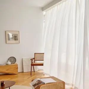 겨울용 암막 두꺼운 쉬폰커튼 사생활보호 거실커텐 먼지없는