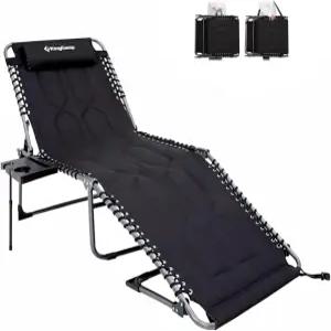 킹캠프 오버사이즈 라운지 의자 야외 초대형 패딩 접이식 5포지션 일광욕 해변 파티오 풀 캠핑을 위한 베개