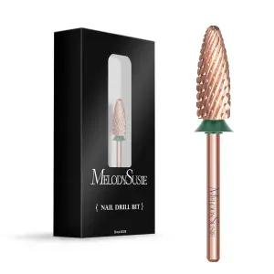 멜로디 수지 롱 플레임 네일 드릴 비트 3/32인치 카바이드 텅스텐 매니큐어 페디큐어 큐티클 젤 연마